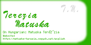 terezia matuska business card